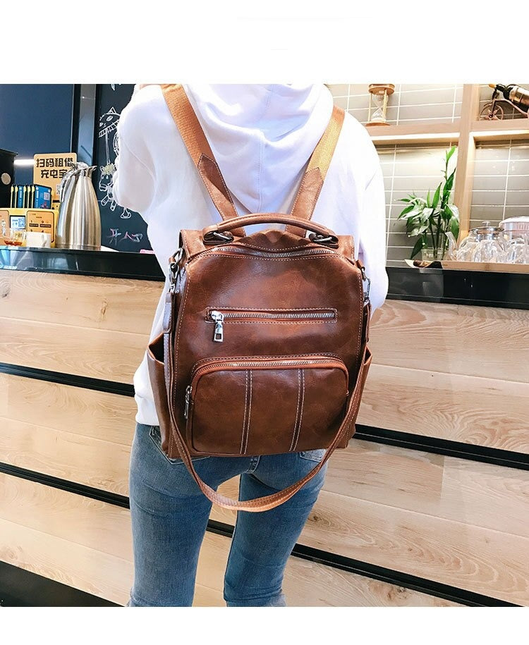 Backpack Women's Bag trend bag new pu pillow bags girl travel school bags - Minihomy