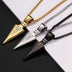 Men stainless steel spear necklace with chain - Minihomy