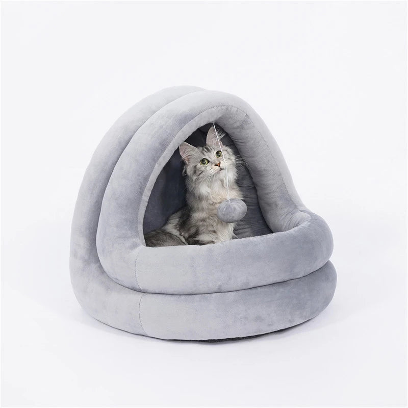 High Quality Cat House Beds Kittens Pet Cats Sofa for Small Kennel Home Cave Sleeping Nest Indoor Products - Minihomy