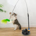 Interactive Cat Toy Funny Simulation Feather for Kitten Playing Teaser Wand - Minihomy