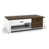 Modern Coffee Table with Front Back Drawers and Compartments for Living Room - Minihomy