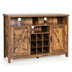 Farmhouse Sideboard with Detachable Wine Rack and Cabinets-Rustic Brown - Minihomy