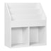 Kids Wooden Bookshelf Bookcase Children Toy Storage Cabinet Organizer White - Color: White - Minihomy