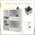 Kids Toy Storage Cabinet Shelf Organizer-White - Color: White - Minihomy