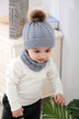 Baby Warm Woolen Cap Toddler Hat Baby Girls Boys Winter Warm Knitted Wool - Minihomy