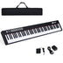 88-Key Portable Full-Size Semi-weighted Digital Piano Keyboard-Black - Minihomy