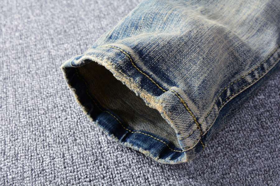 Men's Jeans Made Old Washed Slightly Elastic - Minihomy