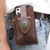 Leather Phone Belt Bag With Leather Belt - Minihomy