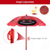 Kids Patio Folding Table and Chairs Set Beetle with Umbrella - Minihomy