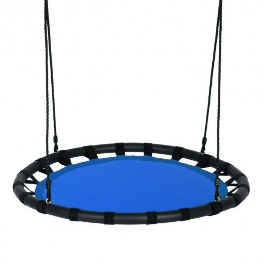 40" Flying Saucer Round Swing Kids Play Set-Blue - Minihomy