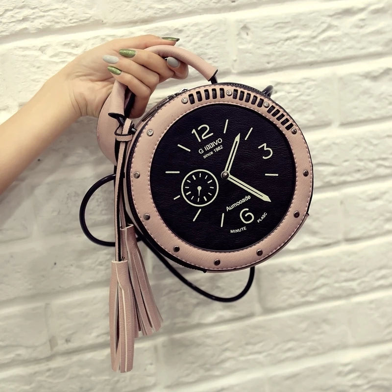 Personalized small clock bag - Minihomy