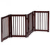 30 Inch Configurable Folding 4 Panel Wood Fence - Minihomy