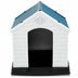 Plastic Waterproof Ventilate Pet Puppy House - Color: Blue - Size: M - Minihomy