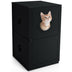 2-tier Litter Hidden Cat House With Anti-toppling Device-Black - Color: Black - Minihomy