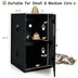 2-tier Litter Hidden Cat House With Anti-toppling Device-Black - Color: Black - Minihomy