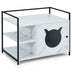 Enclosure Hidden Litter Furniture Cabinet with 2-Tier Storage Shelf-Gray - Minihomy