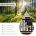 24-Inch Configurable Folding 3-Panel Wood Dog Fence - Minihomy