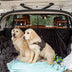 Folding Pet Divider Gate with 2 Straps and 2 Screw Caps for SUV - Color: Black - Minihomy