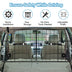 Folding Pet Divider Gate with 2 Straps and 2 Screw Caps for SUV - Color: Black - Minihomy