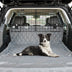 Folding Pet Divider Gate with 2 Straps and 2 Screw Caps for SUV - Color: Black - Minihomy