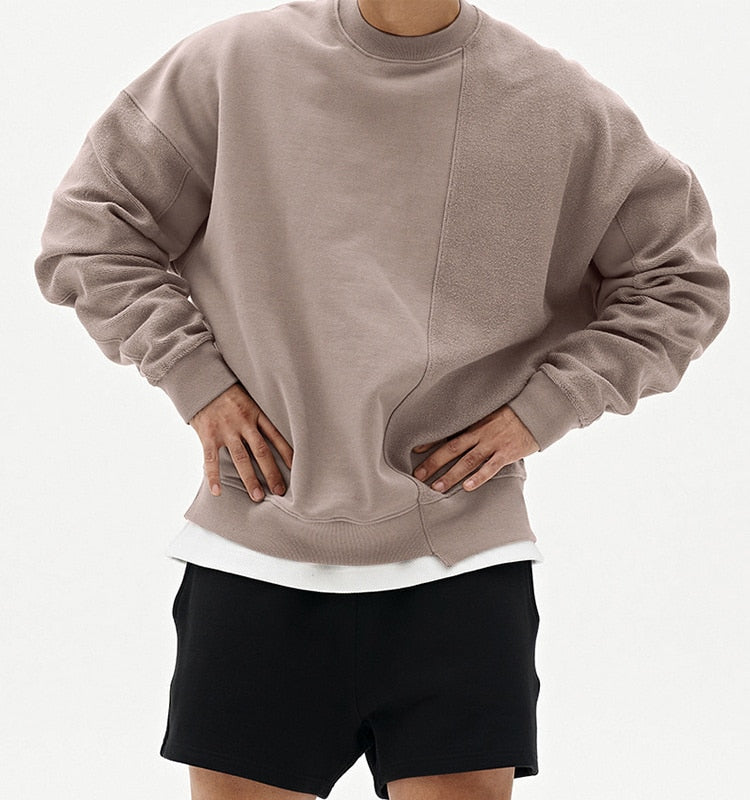 Large-size Youth All-match Drop-shoulder Pullover Top - Minihomy