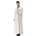 Muslim Arab Middle East Men's Applique Stand Collar Robe - Minihomy