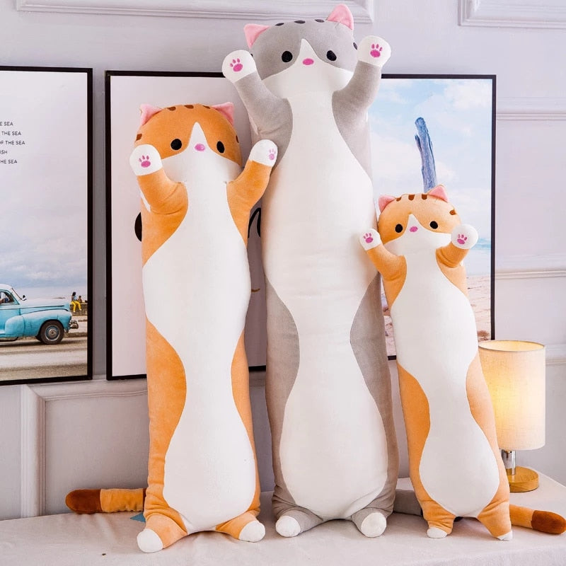 Long Cat Pillow Plush Toy Doll - Minihomy