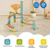 Bamboo Build Run Toy with Marbles for Kids Over 4 - Color: Multicolor - Minihomy