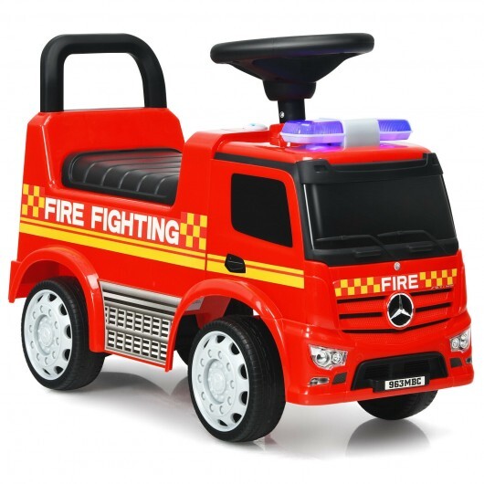 Licensed Mercedes Benz Kids Fire Engine Racer-Red - Color: Red - Minihomy