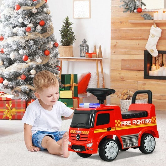 Licensed Mercedes Benz Kids Fire Engine Racer-Red - Color: Red - Minihomy