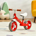 Kids Balance Training Bicycle with Adjustable Handlebar and Seat-Red - Color: Red - Minihomy