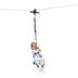 100 Feet Zipline Kit for Backyard Kids Adults with Stainless Steel Spring Brake Seat - Minihomy