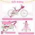 Kids Bicycle 18 Inch Toddler and Kids Bike with Training Wheels for 6-8 Year Old Kids-Pink - Color: Pink - Minihomy