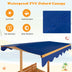 Kids Wooden Sandbox with Canopy and 2 Bench Seats - Minihomy