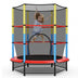 55 Inches Kids Trampoline Recreational Bounce Jumper with Safety Enclosure Net - Minihomy