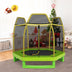 7 Feet Kids Recreational Bounce Jumper Trampoline-Yellow - Color: Yellow - Minihomy