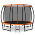 12FT ASTM Approved Recreational Trampoline with Ladder-Orange - Color: Orange - Minihomy