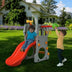 5 in 1 Toddler Climber Slide Playset with Basketball Hoop and Telescope - Minihomy