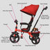 4-in-1 Kids Tricycle with Adjustable Push Handle-Red - Color: Red - Minihomy