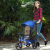 4-in-1 Kids Tricycle with Adjustable Push Handle-Blue - Minihomy