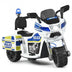 6V 3-Wheel Kids Police Ride-On Motorcycle with Backrest - Minihomy