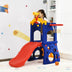 6-in-1 Freestanding Kids Slide with Basketball Hoop and Ring Toss - Minihomy