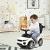 3 In 1 Ride on Push Car Toddler Stroller Sliding Car with Music-White - Color: White - Minihomy