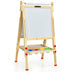 Kids Art Easel with Paper Roll Double-Sided Regulable Drawing Easel Plank - Color: Natural - Minihomy