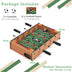 20 Inch Indoor Competition Game Soccer Table - Color: Brown - Minihomy