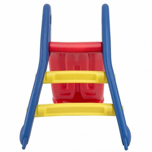 2 Step Children Folding Plastic Slide  - Color: Red - Minihomy