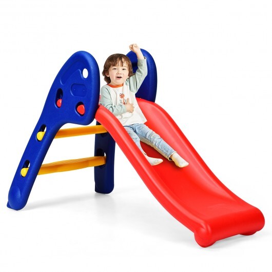 2 Step Children Folding Plastic Slide - Minihomy