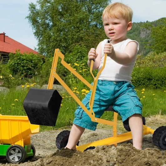 Heavy Duty Steel Frame Kid Ride-on Sand Digger - Minihomy