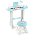 37-key Kids Electronic Piano Keyboard Playset-Blue - Color: Blue - Minihomy