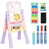 Kids Height Adjustable Double Side Magnetic Art Easel-Purple - Color: Purple - Minihomy